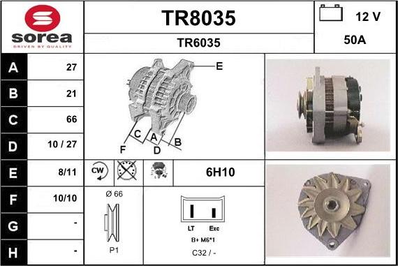 SNRA TR8035 - Laturi inparts.fi