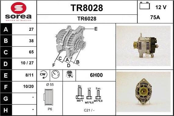 SNRA TR8028 - Laturi inparts.fi