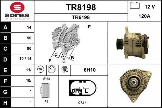 SNRA TR8198 - Laturi inparts.fi