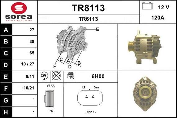 SNRA TR8113 - Laturi inparts.fi