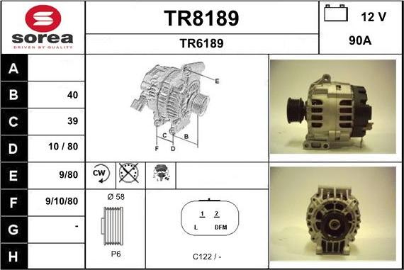 SNRA TR8189 - Laturi inparts.fi