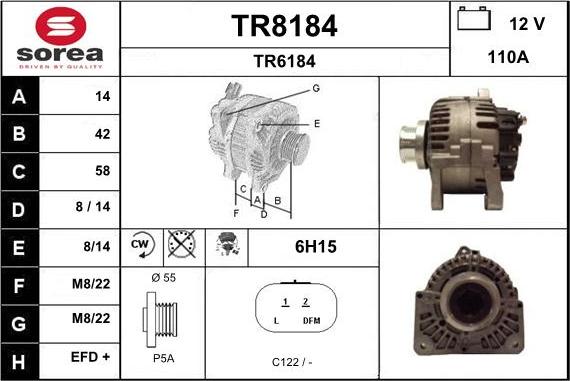 SNRA TR8184 - Laturi inparts.fi