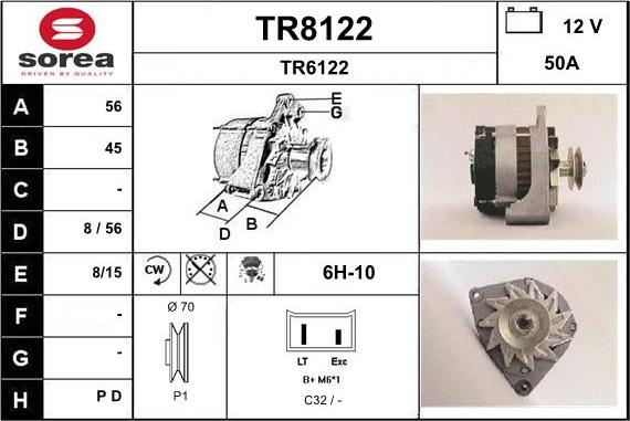 SNRA TR8122 - Laturi inparts.fi