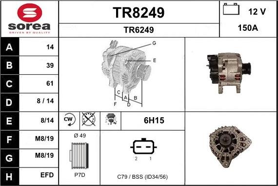 SNRA TR8249 - Laturi inparts.fi