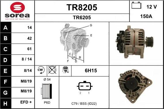 SNRA TR8205 - Laturi inparts.fi