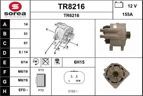 SNRA TR8216 - Laturi inparts.fi