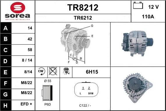 SNRA TR8212 - Laturi inparts.fi