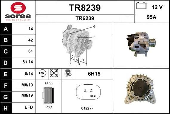 SNRA TR8239 - Laturi inparts.fi