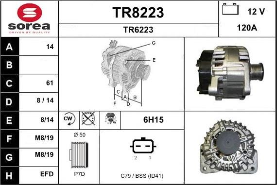 SNRA TR8223 - Laturi inparts.fi