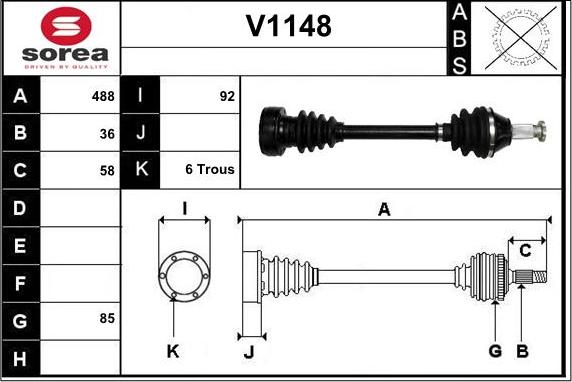 SNRA V1148 - Vetoakseli inparts.fi