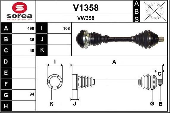 SNRA V1358 - Vetoakseli inparts.fi