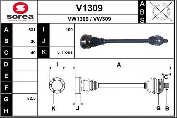 SNRA V1309 - Vetoakseli inparts.fi