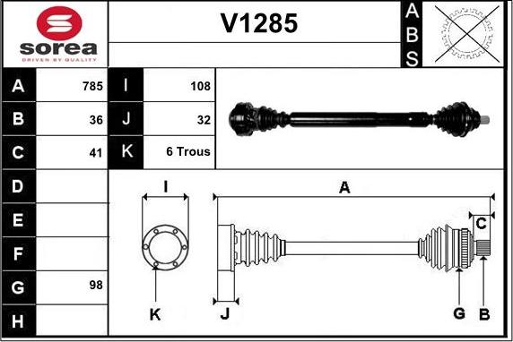 SNRA V1285 - Vetoakseli inparts.fi