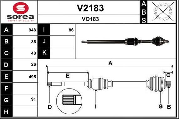 SNRA V2183 - Vetoakseli inparts.fi