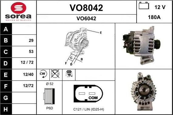 SNRA VO8042 - Laturi inparts.fi