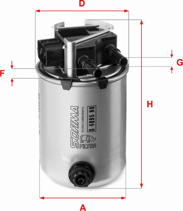 Sofima S 4095 NR - Polttoainesuodatin inparts.fi