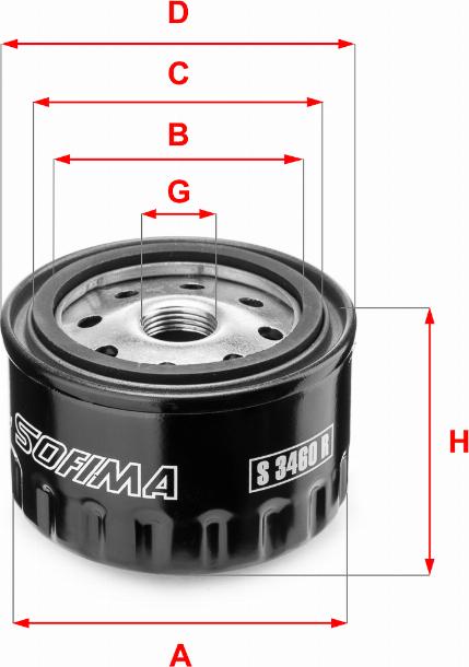 Sofima S 3460 R - Öljynsuodatin inparts.fi