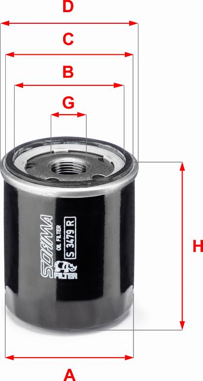 Sofima S 3479 R - Öljynsuodatin inparts.fi