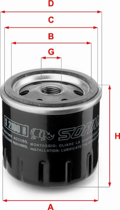 Sofima S 2100 R - Öljynsuodatin inparts.fi