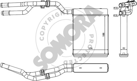 Somora 095450 - Lämmityslaitteen kenno inparts.fi