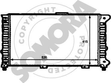 Somora 011241 - Jäähdytin,moottorin jäähdytys inparts.fi