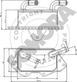 Somora 021765A - Moottoriöljyn jäähdytin inparts.fi