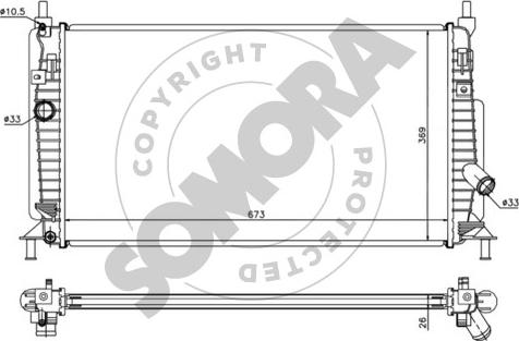 Somora 162940A - Jäähdytin,moottorin jäähdytys inparts.fi