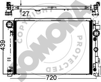 Somora 171440 - Jäähdytin,moottorin jäähdytys inparts.fi