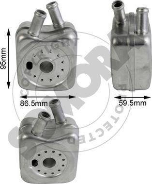 Somora 350965B - Moottoriöljyn jäähdytin inparts.fi