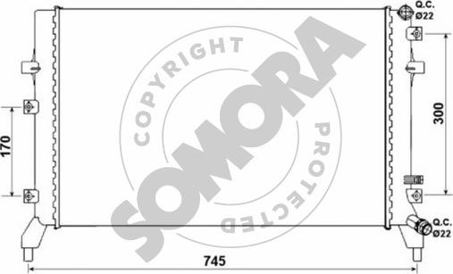 Somora 351140 - Jäähdytin,moottorin jäähdytys inparts.fi