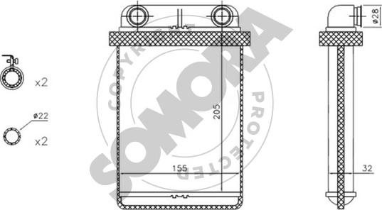 Somora 212050 - Lämmityslaitteen kenno inparts.fi