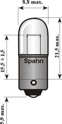 Spahn Glühlampen 2504 - Polttimo, vilkkuvalo inparts.fi