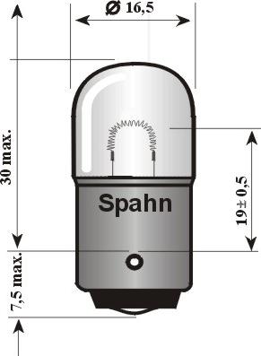 Spahn Glühlampen 2525 - Polttimo, vilkkuvalo inparts.fi