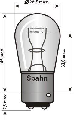 Spahn Glühlampen BL2015 - Polttimo, jarru / takavalo inparts.fi