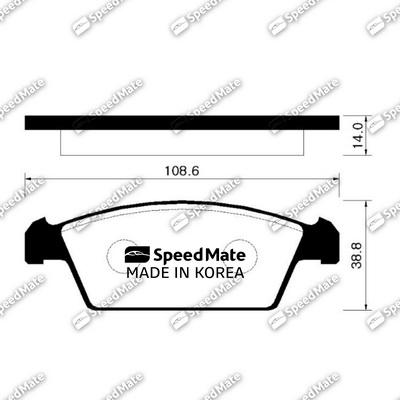 SpeedMate SM-BPG001 - Jarrupala, levyjarru inparts.fi