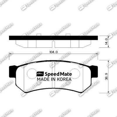 SpeedMate SM-BPG020 - Jarrupala, levyjarru inparts.fi