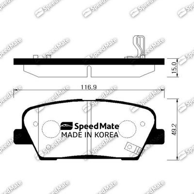 SpeedMate SM-BPH045 - Jarrupala, levyjarru inparts.fi