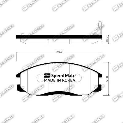 SpeedMate SM-BPH027 - Jarrupala, levyjarru inparts.fi