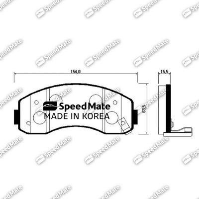 SpeedMate SM-BPK004 - Jarrupala, levyjarru inparts.fi