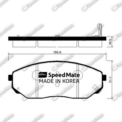 SpeedMate SM-BPK022 - Jarrupala, levyjarru inparts.fi