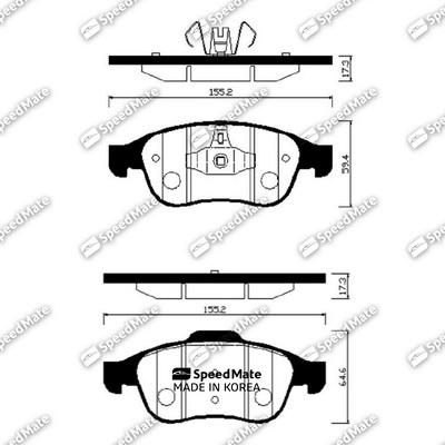 SpeedMate SM-BPS010 - Jarrupala, levyjarru inparts.fi