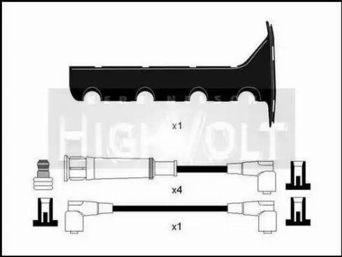 Standard OEF383T - Sytytysjohtosarja inparts.fi