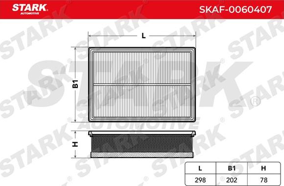 Stark SKAF-0060407 - Ilmansuodatin inparts.fi