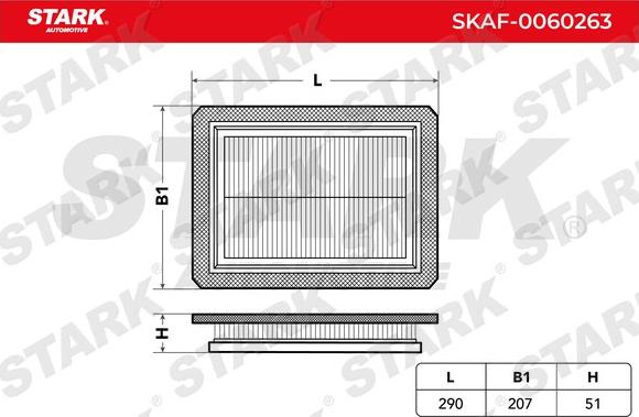 Stark SKAF-0060263 - Ilmansuodatin inparts.fi