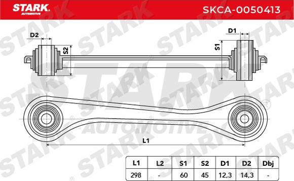 Stark SKCA-0050413 - Tukivarsi, pyöräntuenta inparts.fi