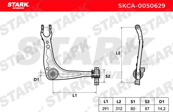 Stark SKCA-0050629 - Tukivarsi, pyöräntuenta inparts.fi