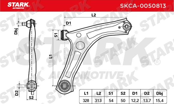 Stark SKCA-0050813 - Tukivarsi, pyöräntuenta inparts.fi