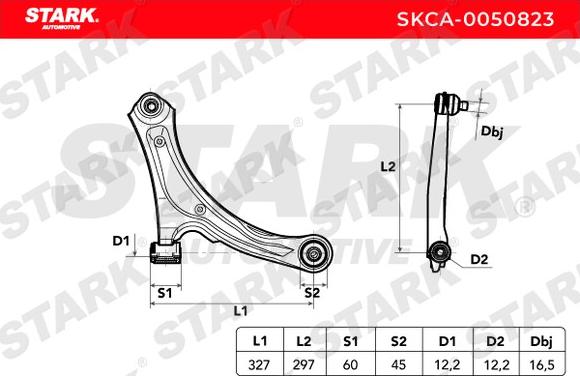 Stark SKCA-0050823 - Tukivarsi, pyöräntuenta inparts.fi