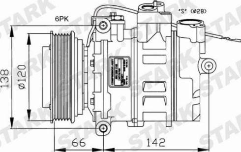 Stark SKKM-0340022 - Kompressori, ilmastointilaite inparts.fi