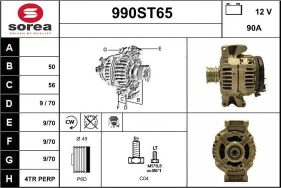 STARTCAR 990ST65 - Laturi inparts.fi